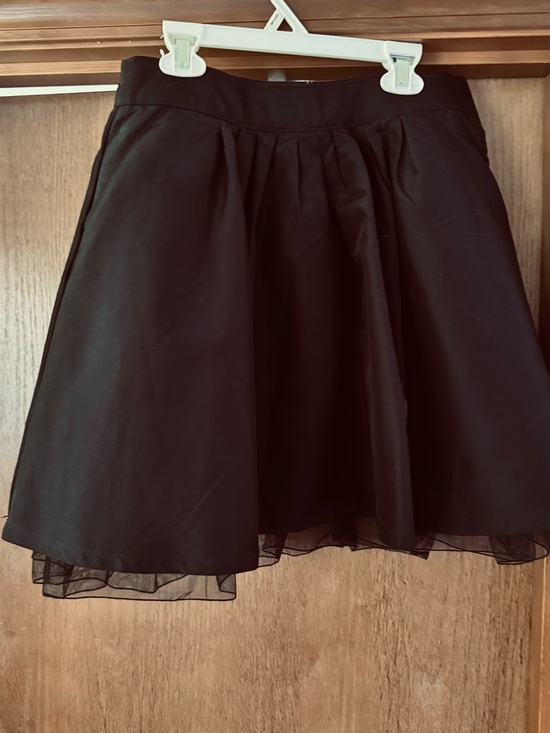 GAP Other - GAP Black Circle Skirt with Sheer Hem and Pockets